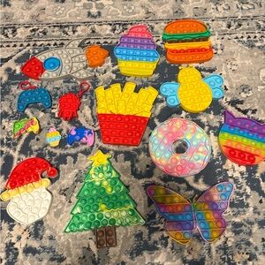Large Lot of Pop Its Fidget Toys
